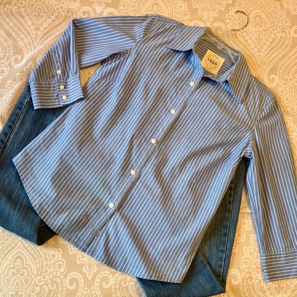 Izod Cotton Shirt Long Sleeve